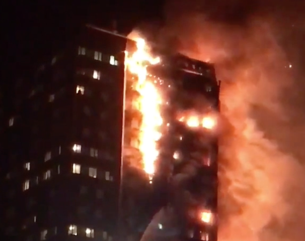 London Firefighters Battle High-Rise Inferno, At Least 6 Fatalities Reported
